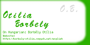 otilia borbely business card
