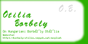 otilia borbely business card